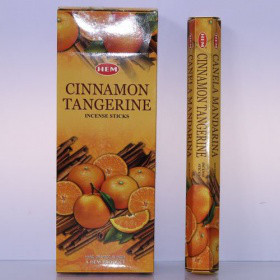 Благовония Корица-Мандарин HEM Cinnamon-Tangerine, шестигранник, 20 палочек