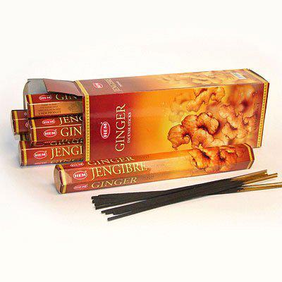 Благовония Имбирь HEM Ginger, шестигранник, 20 палочек