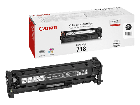 Картридж 718Bk/ 2662B002 (для Canon i-SENSYS LBP7200/ LBP7310/ LBP7680/ MF728/ MF8540/ MF8580) чёрный