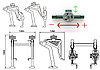 Тренажер для тренировки мышц рук и плеч, груди с регулируемой нагрузкой, фото 2