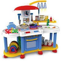 Детская Кухня игровая ZB 6006 A с водой и тостером, 30 аксессуаров, со светом и звуком