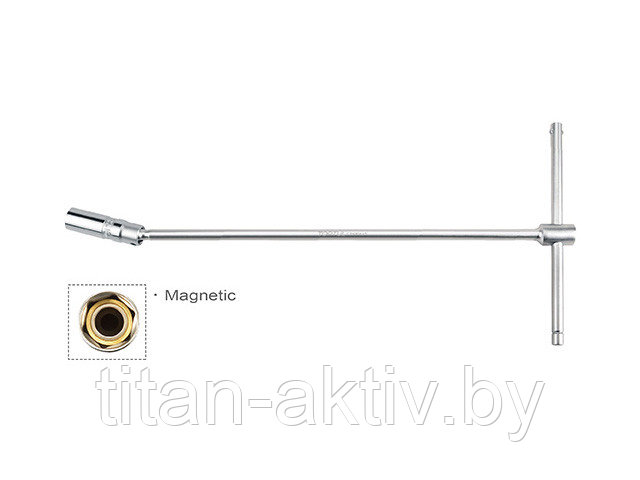 Ключ свечной 21мм магнитный TOPTUL