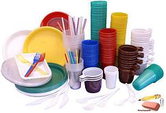 Посуда пластиковая одноразовая, многоразовые столовые приборы