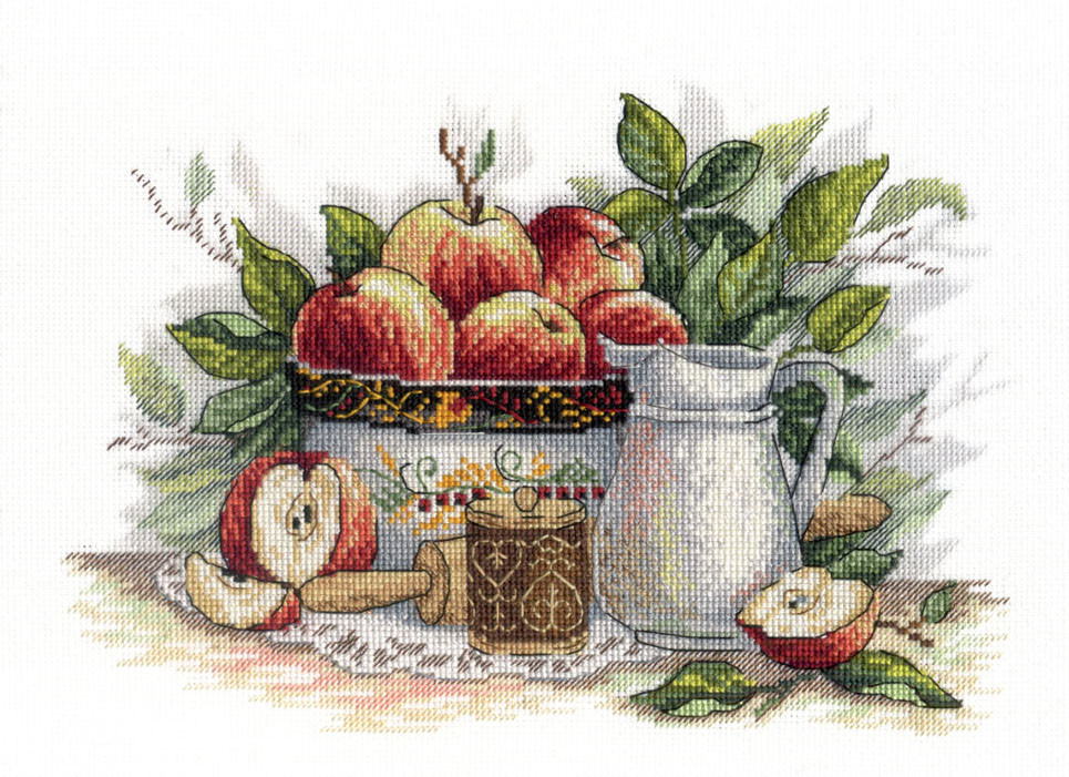 Набор для вышивания крестом «Яблочный спас». - фото 1 - id-p70695367