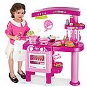 Кухня детская игровая розовая арт. 008-82, высота 82,5 см, посудка, продукты в комплекте, фото 2