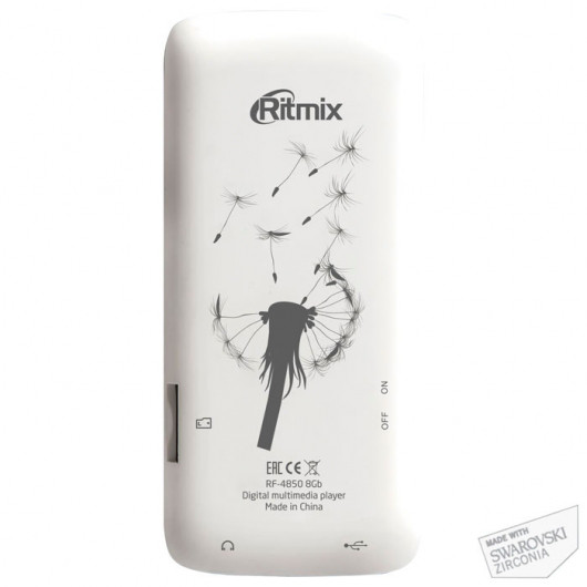 MP3-плеер Ritmix RF-4850 8GB White, FM-радио, диктофон, MicroSD - фото 3 - id-p70775677