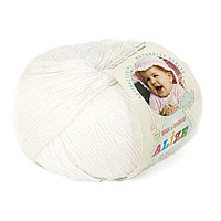 Пряжа Alize Baby Wool цвет 55 белый