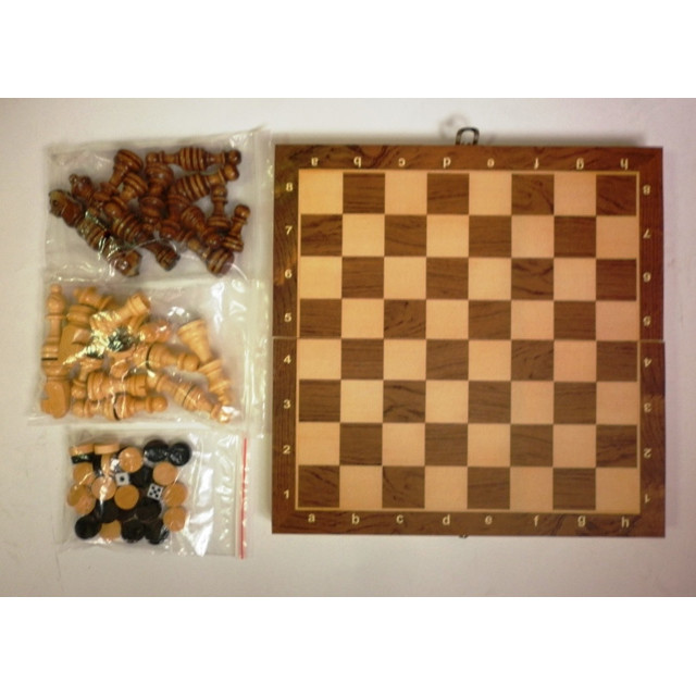 Настольная игра 3 в 1 шахматы, шашки, нарды W7723 - фото 2 - id-p70794739