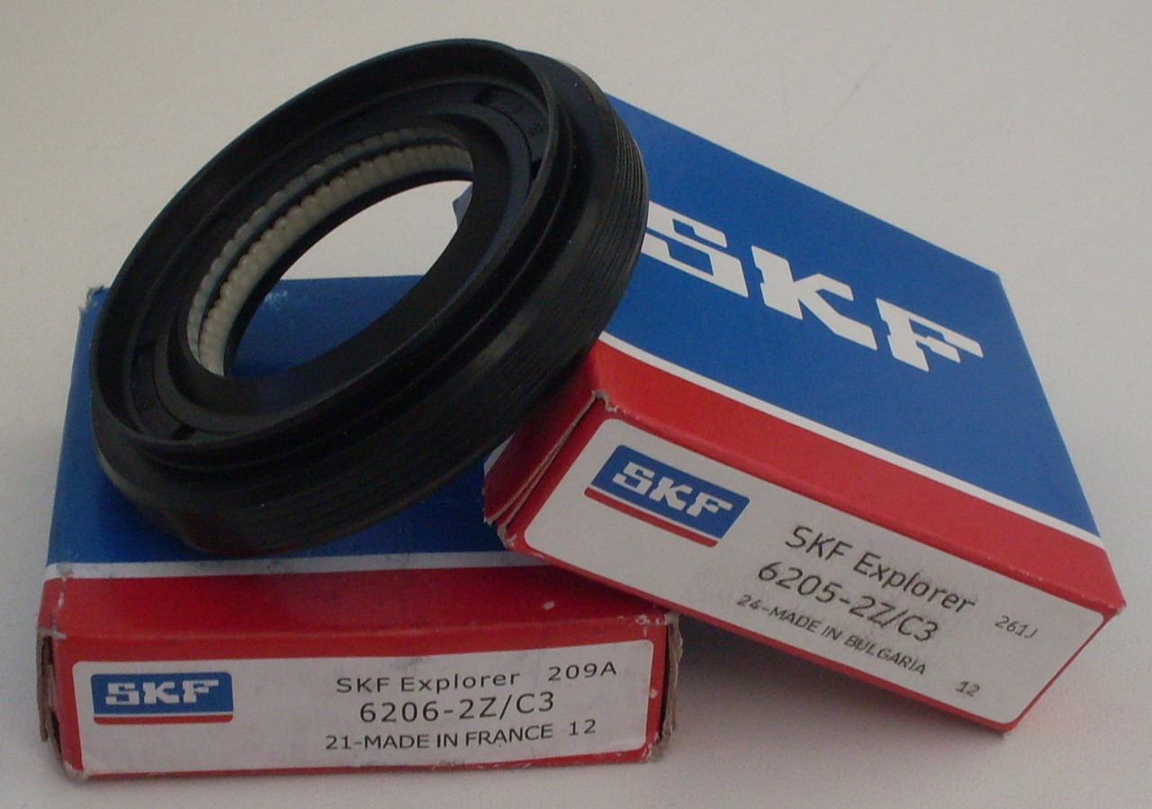 Подшипники SKF комплект к стиральной машине LG, 6205-2Z/C3,6206-2Z/C3, сальник 37x66x9.5/12 смазка - фото 2 - id-p1267671