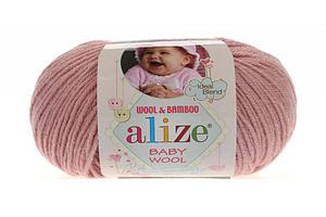 Пряжа Alize Baby Wool цвет 161 пудра