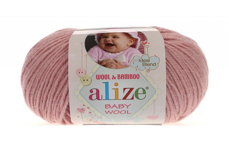 Пряжа Alize Baby Wool цвет 161 пудра - фото 1 - id-p70805208