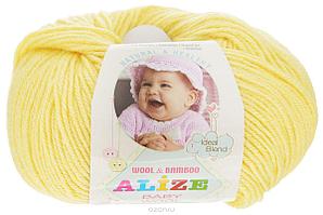 Пряжа Alize Baby Wool цвет 187 лимонный
