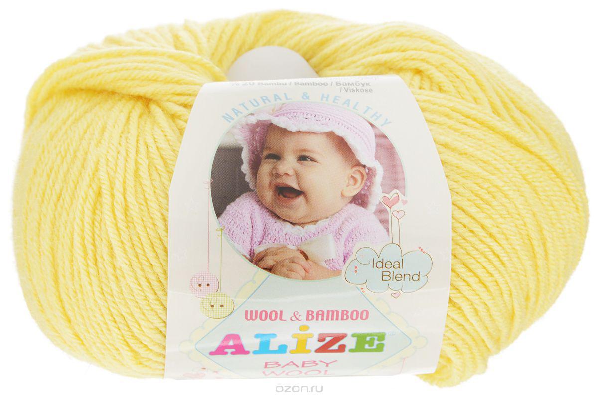 Пряжа Alize Baby Wool цвет 187 лимонный - фото 1 - id-p70806396