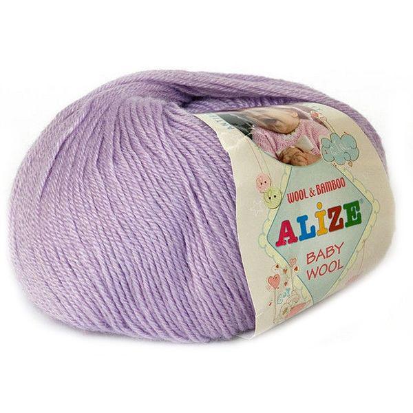 Пряжа Alize Baby Wool цвет 146 лиловый