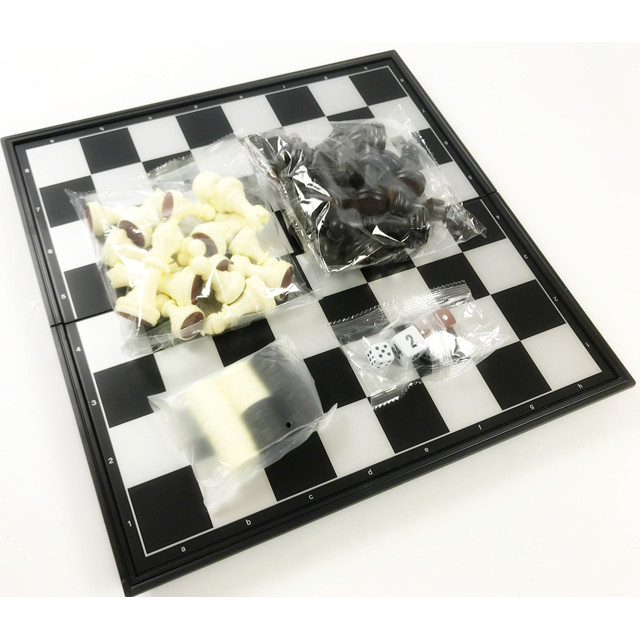 Настольная игра 3 в 1 (магнитная) шахматы, шашки, нарды VT174-1130 - фото 1 - id-p70811170