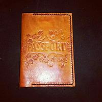 Обложка для паспорта натуральная кожа, фото 1
