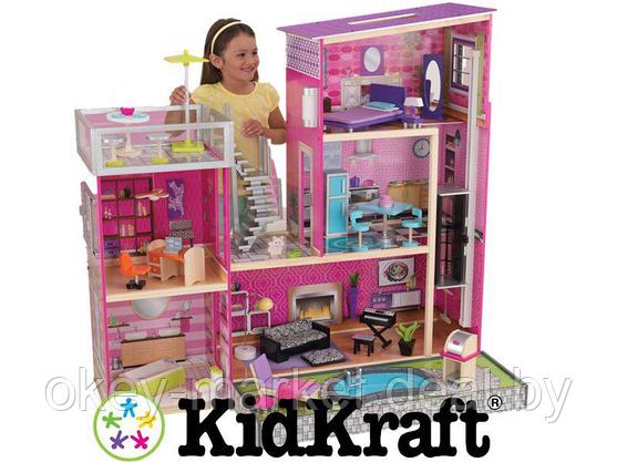 Кукольный домик KidKraft Дом мечты с мебелью и бассейном 65833, фото 2