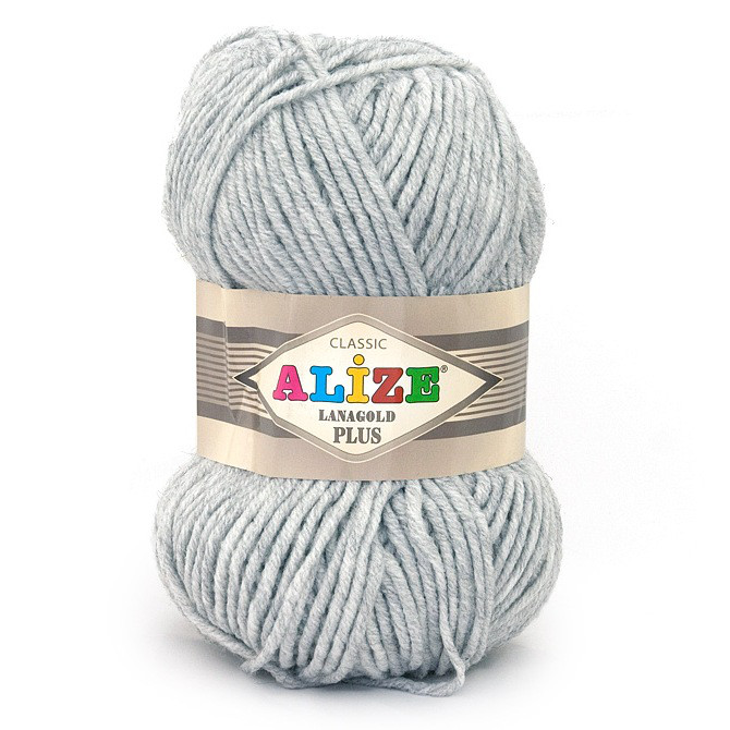 Пряжа Alize Lanagold Plus цвет 684 пепельный меланж