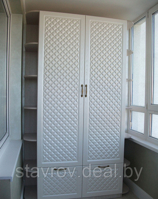 Белый шкаф и стенка на балкон - фото 1 - id-p3204402