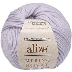 Пряжа Alize Merino Royal цвет 362 светло-серый
