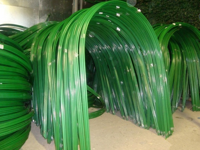 Дуги парниковые 4м; металлические в ПВХ, зеленые, комплекты по 6шт. - фото 2 - id-p70902597