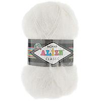 Пряжа Alize Mohair Classic цвет 55 белый