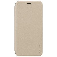 Полиуретановый чехол книга Nillkin Sparkle Leather Case Gold для Asus ZenFone 4 Sellfie ZD553Kl