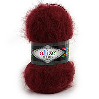 Пряжа Alize Mohair Classic цвет 57 бордовый