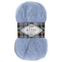 Пряжа Alize Mohair Classic цвет 40 голубой