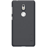 Пластиковый чехол с пленкой Nillkin Super Frosted Shield Black для Nokia 7