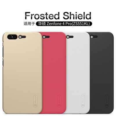 Пластиковый чехол с пленкой Nillkin Super Frosted Shield Black для Asus ZenFone 4 Pro ZS551KL - фото 4 - id-p70900463