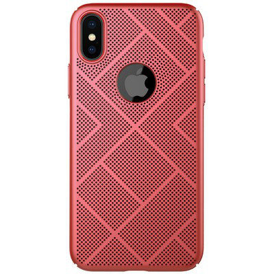 Пластиковая накладка Nillkin Air Case Red для Apple iPhone Xs - фото 1 - id-p70900465