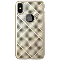 Пластиковая накладка Nillkin Air Case Gold для Apple iPhone Xs