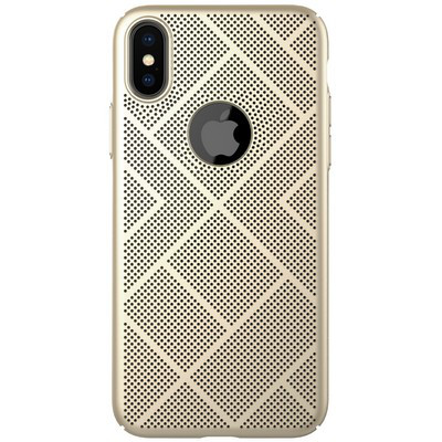 Пластиковая накладка Nillkin Air Case Gold для Apple iPhone Xs - фото 1 - id-p70900466