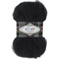 Пряжа Alize Mohair Classic цвет 60 чёрный