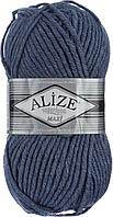 Пряжа Alize Superlana MAXI цвет 203 джинс меланж