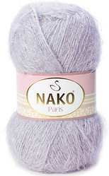 Пряжа Nako Paris цвет 3079 серо-розовый
