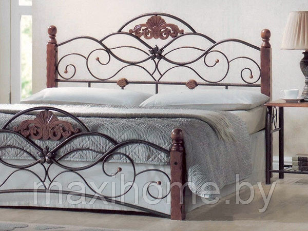 Кровать FD 881 (1, 4 м) с основанием, цвет античный дуб - фото 2 - id-p70911245