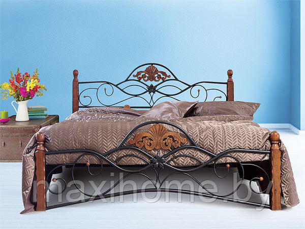 Кровать FD 881 (1, 4 м) с основанием, цвет античный дуб - фото 4 - id-p70911245