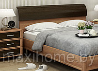 Кровать «Лером» (1,6 м) КР-105/КР-106, цвет слива валлис комбинированный