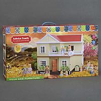 ИГРОВОЙ ДОМИК ДЛЯ ЗВЕРЮШЕК Happy Family АРТ.1512 аналог Sylvanian Families с люстрой и светом