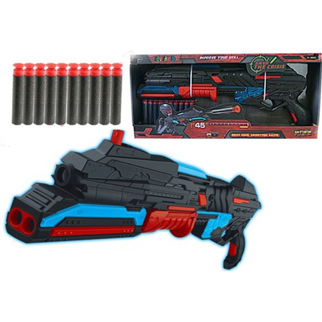 Игрушечный бластер Soft Bullet Gun FJ831 с 10 мягкими пулями - фото 1 - id-p71000833