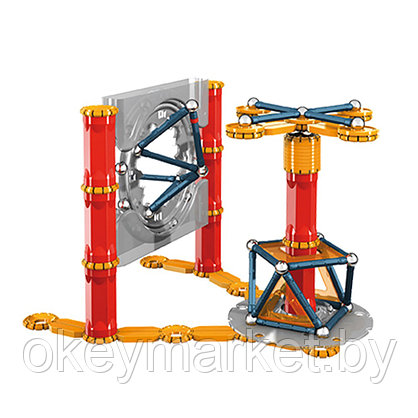 Конструктор магнитный Geomag Mechanics 164 детали, фото 3