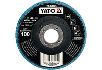 Круг лепестковый торцевой 115мм-Р60, YATO YT-83323
