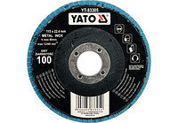 Круг лепестковый торцевой 115мм-Р80, YATO YT-83324