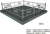 Ограда из нержавейки № 17,18,19