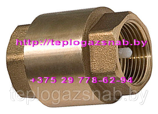 Клапан обратный Ду 25, универсальный латунный, муфтовый - фото 1 - id-p3077635