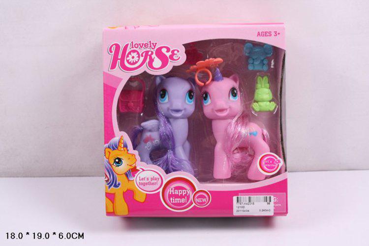 Пони My Little Pony 1210D, 2 лошадки + аксессуары - фото 1 - id-p71018315