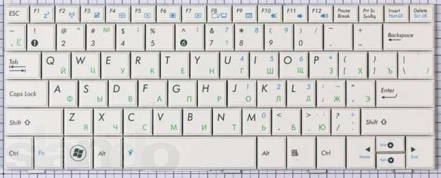 Замена клавиатуры в ноутбуке Asus 1005HA  1005H 1008HA 1008