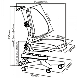 Ортопедическое кресло SST10 FunDesk стул ученический, фото 4
